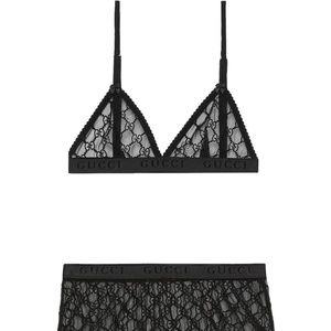 Gucci GG Tulle Lingerie Set NEW